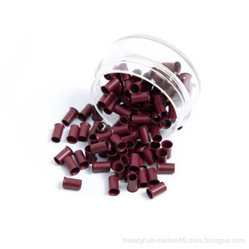 1000pcs/lot 3.4*3.0*6.0mm Flat Edge copper micro tubes flared micro rings links Micro Ring Hair Extension Tools